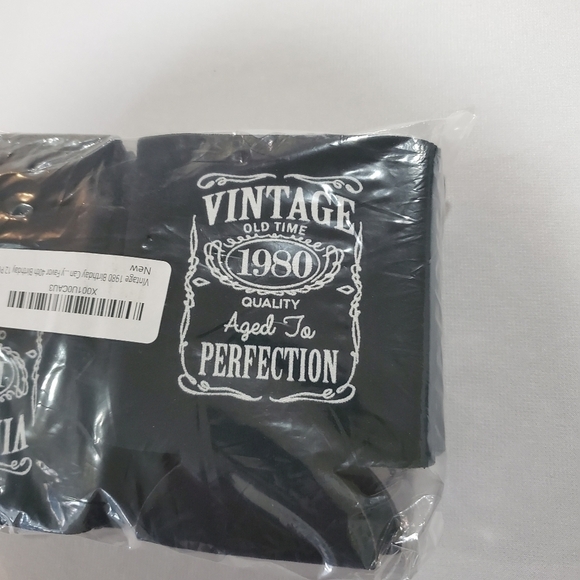 NWT Vintage Style 1980 Birthday Koozies - 12 Count - Picture 1 of 4